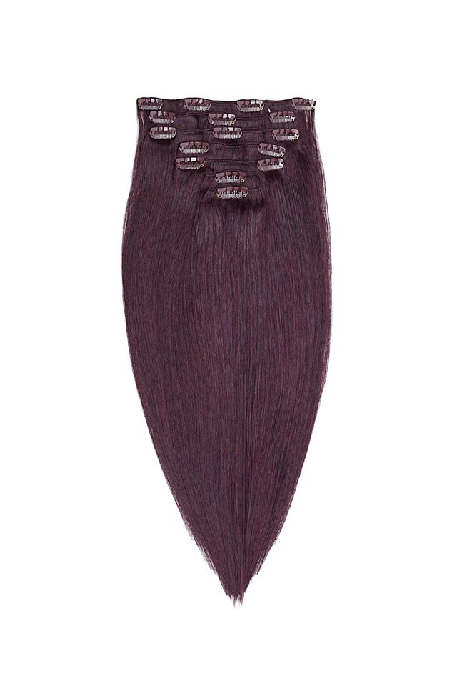 Extensii Par Natural Clip-On DE LUX Roscat Visiniu 50 cm