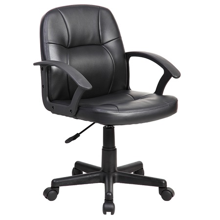 Scaun de birou ergonomic Kring Minsk, PU, Negru