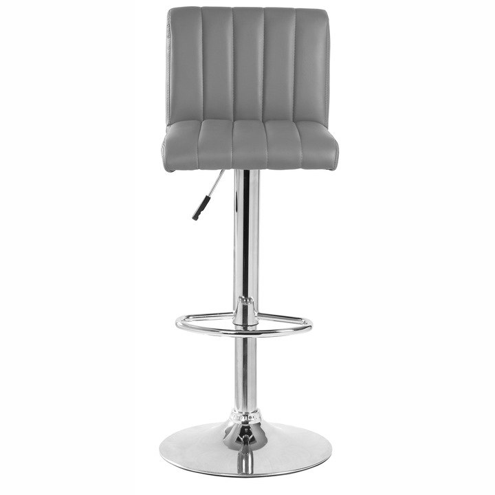 Scaun de bar Kring Swing, PU, Gri