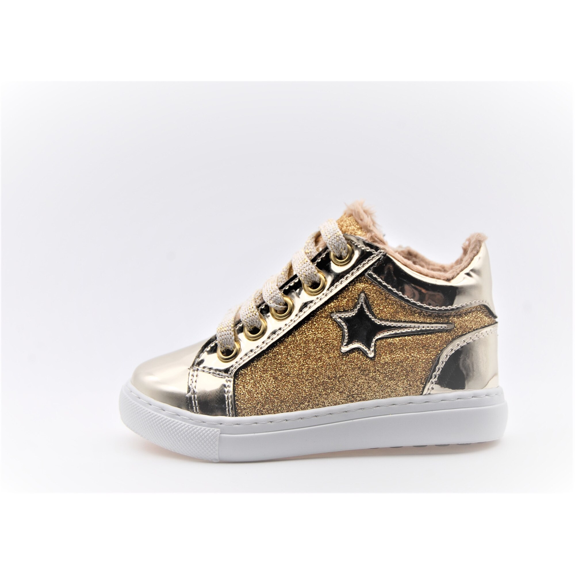 Ghete copii Sibel Bebe EVO1206, ortopedice, piele ecologica, Auriu, nr