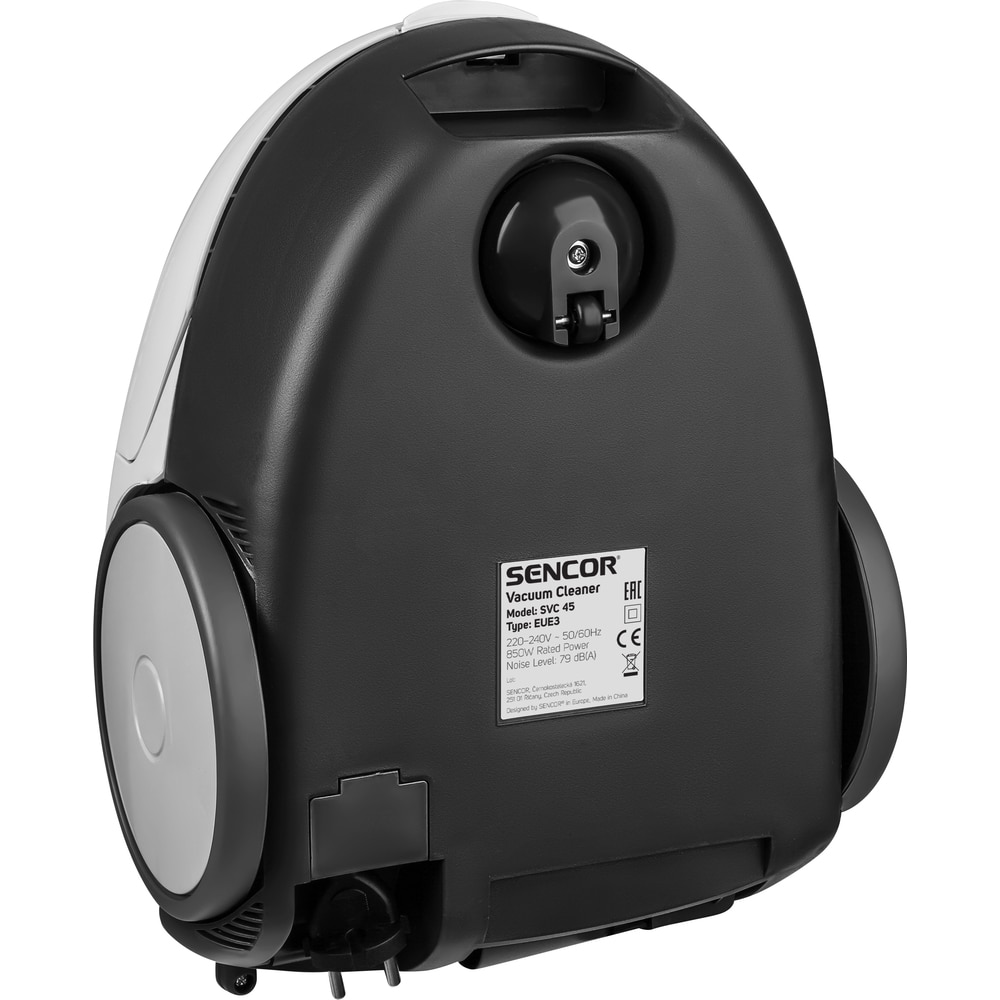 Aspirator cu sac de praf, Sencor, 850W, Capacitate sac de praf 1.5 l, Alb