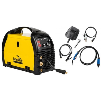 Aparat de sudura Intensiv MIG/TIG/MMA 200, 200 A, 230 V, 1.6-4 mm electrod, 9.4 kVA curent absorbit, accesorii incluse Aparat de sudura Intensiv MIG/TIG/MMA 200, 200 A, 230 V, 1.6-4 mm electrod, 9.4 kVA curent absorbit, accesorii incluse
