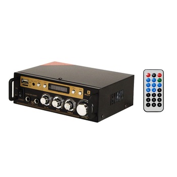 Amplificator digital IdeallStore, SN-828BT, 2x60 W, Bluetooth, intrare USB, microfon, negru Amplificator digital IdeallStore, SN-828BT, 2x60 W, Bluetooth, intrare USB, microfon, negru