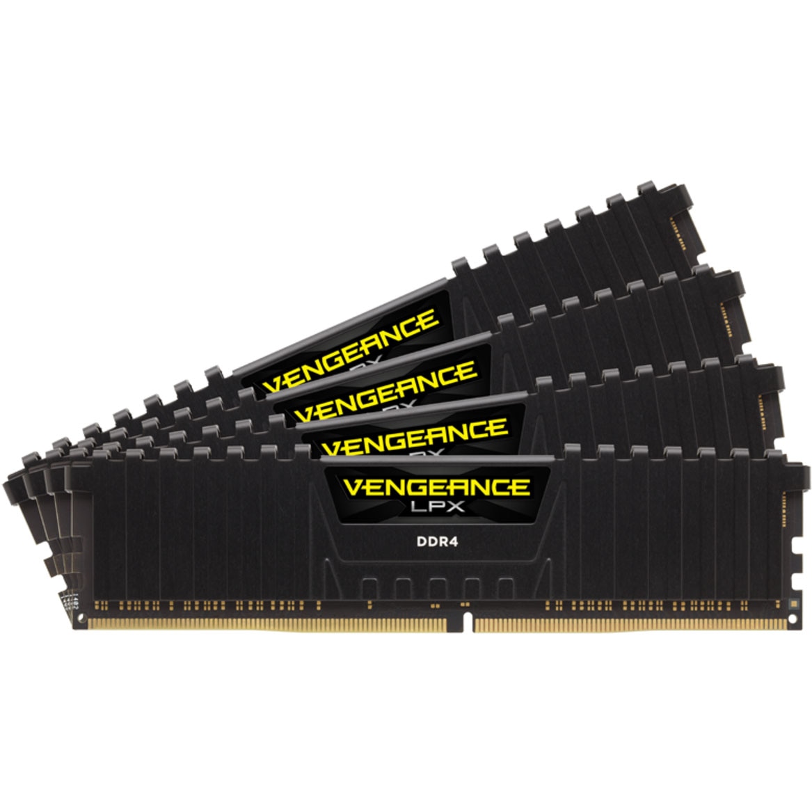 Memorie Corsair Vengeance LPX Black 32GB, DDR4, 3600MHz, CL18, Quad Channel Kit