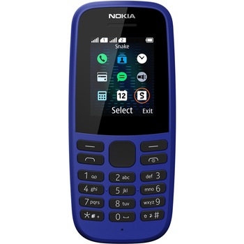 Telefon mobil Nokia 105 (2019), Dual SIM, Blue Telefon mobil Nokia 105 (2019), Dual SIM, Blue