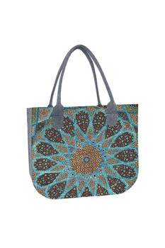 Bertoni, Geanta din pasla Lady, Model Aisha, Multicolor Bertoni, Geanta din pasla Lady, Model Aisha, Multicolor