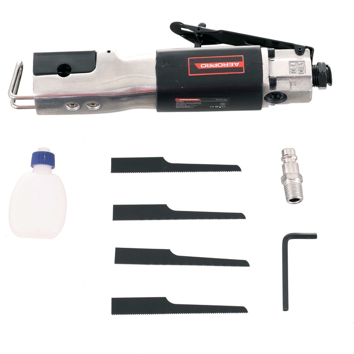 Fierastrau pneumatic pentru metal, plastic, lemn, Aeropro 7602, 3 buc de lame