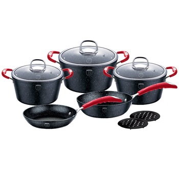 Set gatit 10 piese, BerlingerHaus Black Stone Touch Line BH/1166N Set gatit 10 piese, BerlingerHaus Black Stone Touch Line BH/1166N