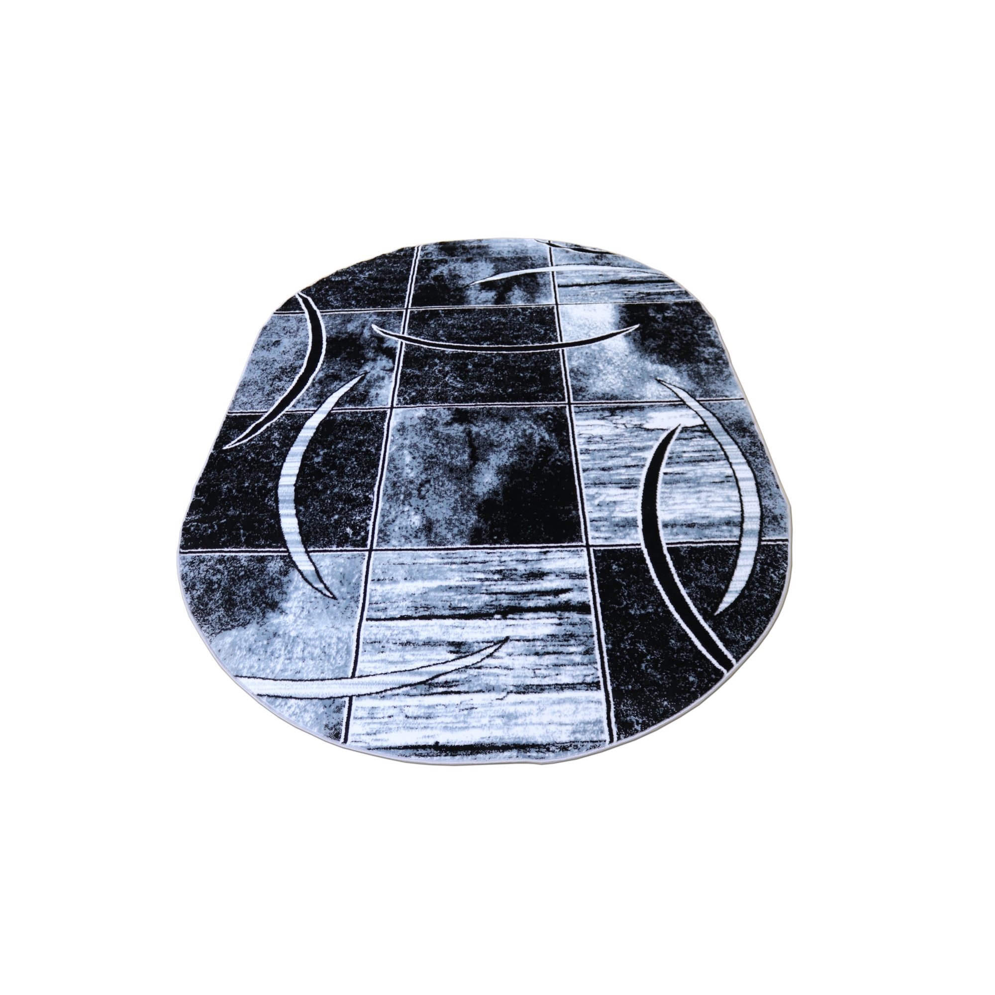 Covor EFFECT Desing,125x200cm oval-0878 GRAY,1500gr/mp