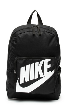 Nike, Rucsac cu imprimeu logo Classic, 16 L, Negru/Alb Nike, Rucsac cu imprimeu logo Classic, 16 L, Negru/Alb