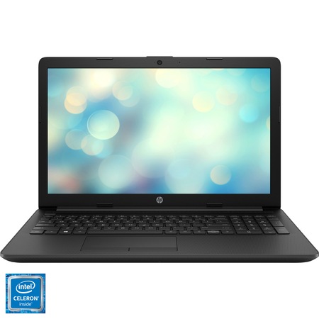 Laptop HP 15-da0020nq cu procesor Intel® Celeron® N4000 pana la 2.60 GHz Gemini Lake, 15.6", Full HD, 4GB, 1TB HDD, DVD-RW, Intel® UHD Graphics, Free DOS, Jet Black