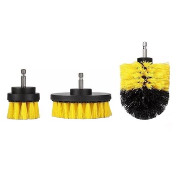 Set 3 perii curatare cu adaptor pentru bormasina/autofiletanta, Quasar Set 3 perii curatare cu adaptor pentru bormasina/autofiletanta, Quasar