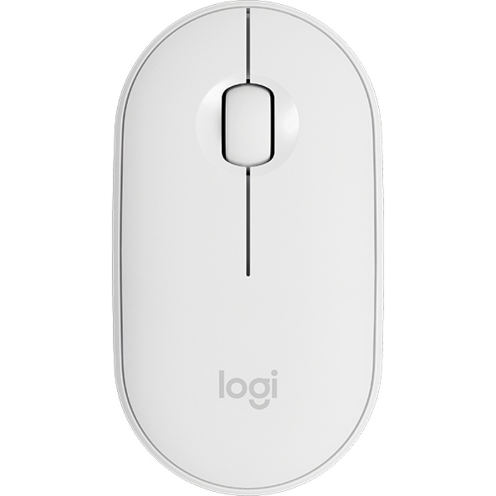 Безжична мишка Logitech Pebble M350, Бяла