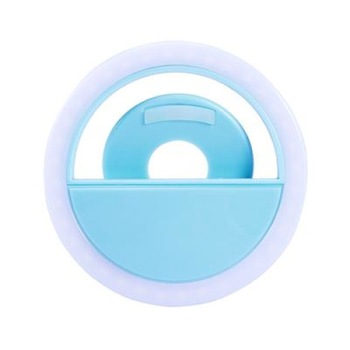 Inel LED selfie Flash Light, Blue Fashion Ring, 3 moduri de lumina, baterie inclusa, Urban Trends ® Inel LED selfie Flash Light, Blue Fashion Ring, 3 moduri de lumina, baterie inclusa, Urban Trends ®