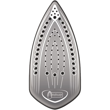 Fier de calcat cu abur Tefal Supergliss FV4911, 2400 W, 130 g/min, Auto Steam, Alb/Auriu