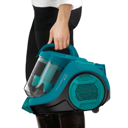 Aspirator fara sac Rowenta Swift Power Cyclonic RO2932EA, 750 W, Clasa A, filtrare tripla, Negru