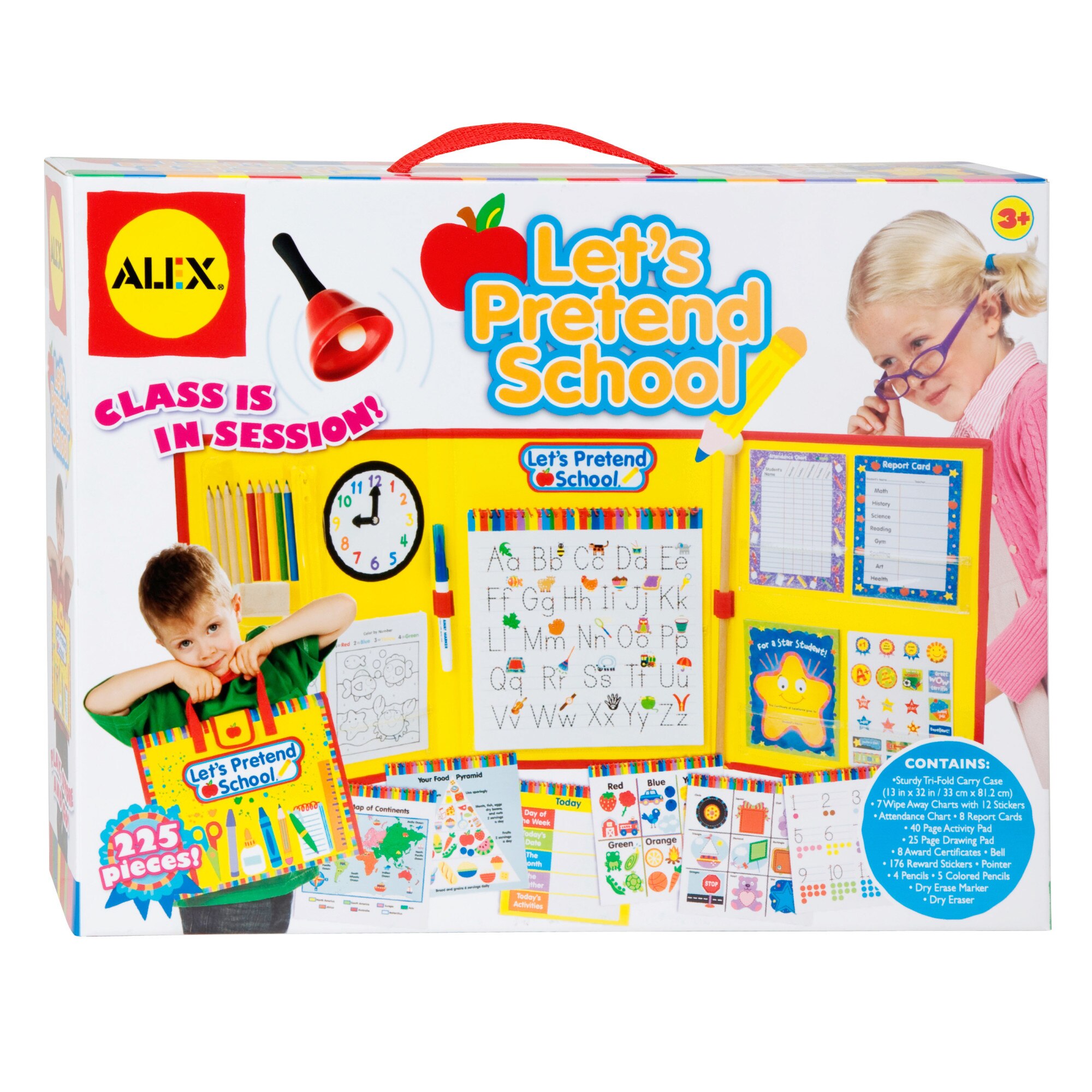 Set 225 piese Gentuta cu materiale scoala AlexToys