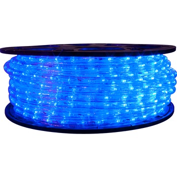Furtun Luminos Flippy Rola 100 m 3 Fire 18 LED-uri/ m liniar, Albastru + Transformator Furtun 100 m 3 Fire