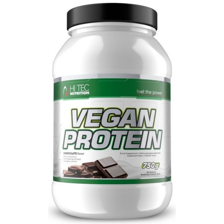 Supliment nutritiv Hi-Tec Nutrition Vegan Protein, 750g, Ciocolata