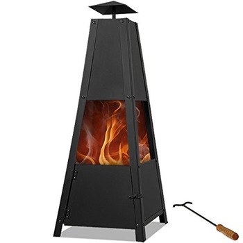 Semineu piramidal, Vatra de foc, inaltime 102 cm, pentru terasa, gradina, Ego Semineu piramidal, Vatra de foc, inaltime 102 cm, pentru terasa, gradina, Ego