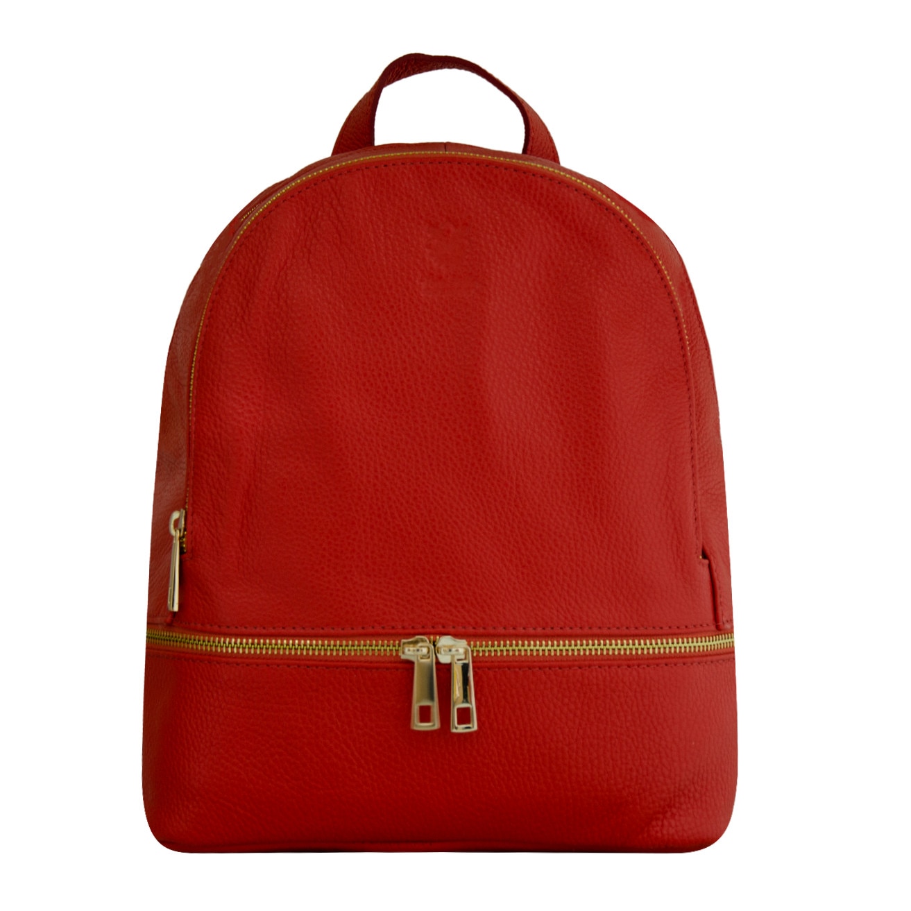 Rucsac de dama din piele naturala,Eva Bags, Bety rosu deschis