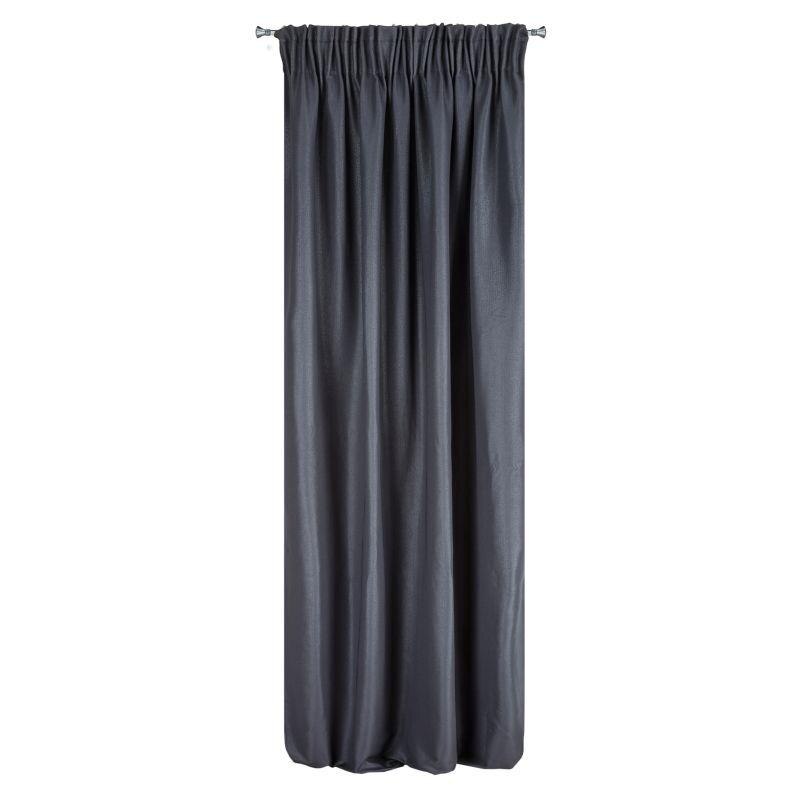 Perdea decorativa cu banda, AGGIE 140x270 cm, Eurofirany, Albastru inchis