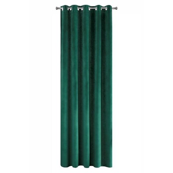 Perdea decorativa cu banda, VILLA 140x270 cm, Eurofirany, Verde inchis Perdea decorativa cu banda, VILLA 140x270 cm, Eurofirany, Verde inchis