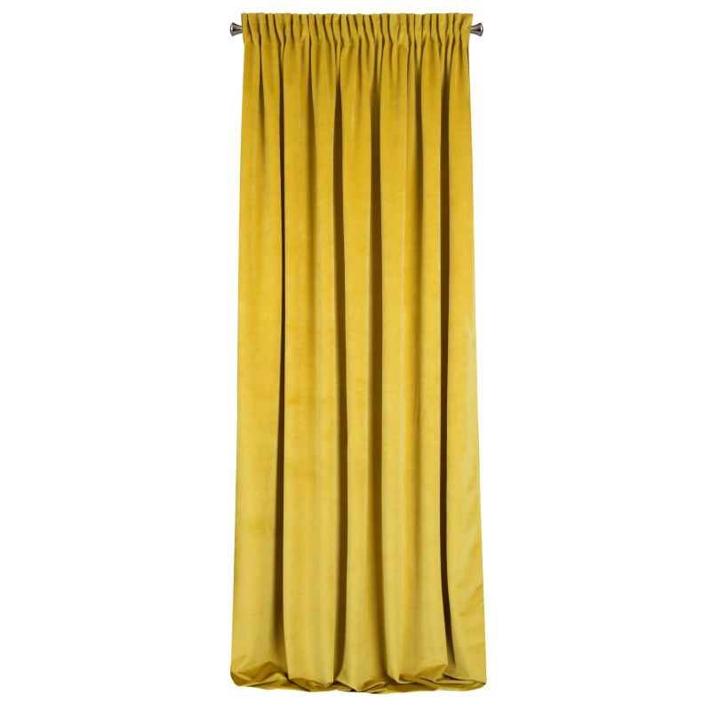 Perdea decorativa cu banda, VILLA 140x270 cm, Eurofirany, Mustar