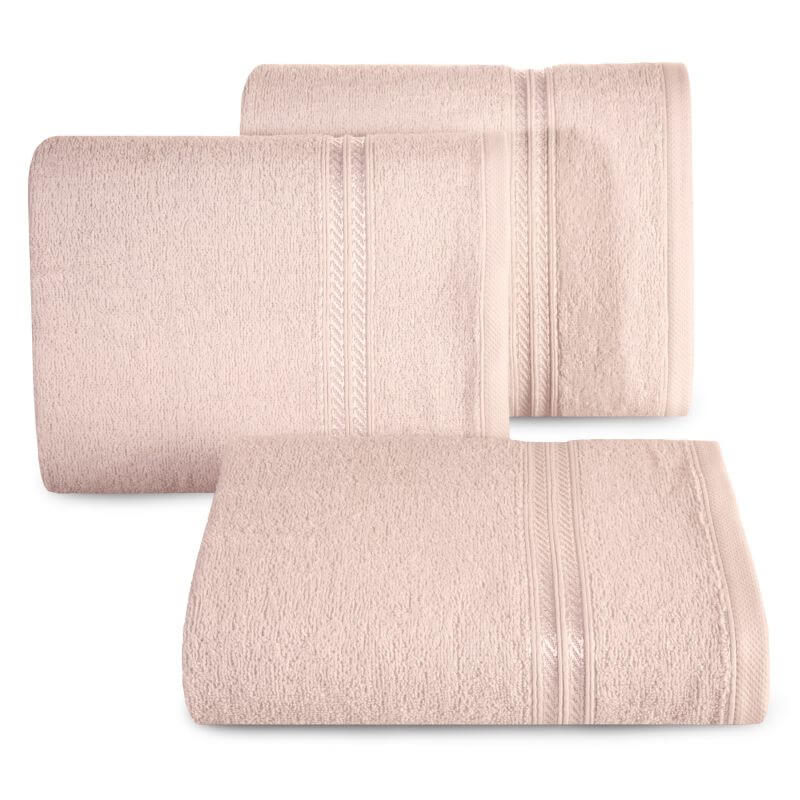 Prosop baie LORI, Eurofirany, 30x50, 100% bumbac, deschis roz