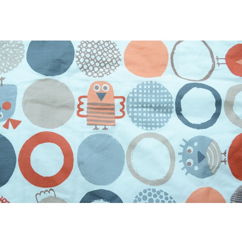 Set lenjerie de pat 5 piese 135 x 100 cm pentru bebelusi Blanca F39, Multicolor