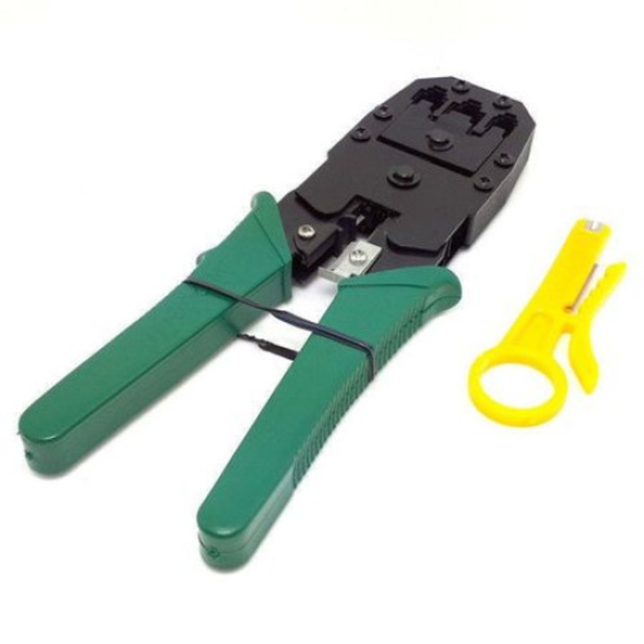 Пакет от 3 x Професионални клещи за кримпване - за RJ45/RJ11/RJ12 8p/6p/4p