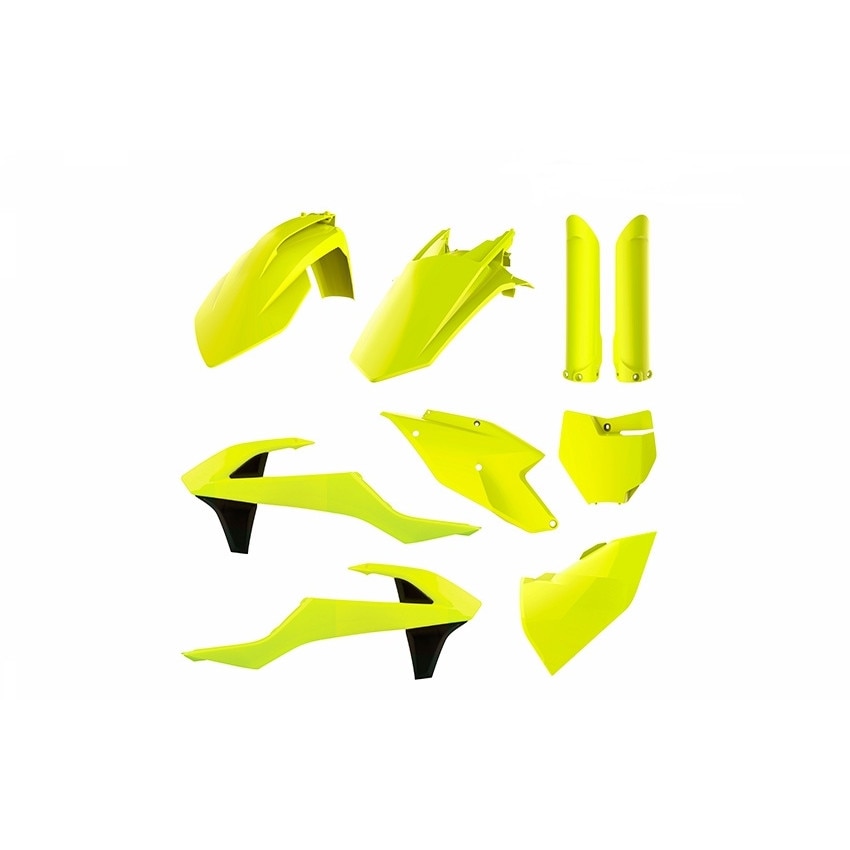 Kit de plastice MX Polisport pentru KTM SX/SX-F/XC/XC-F 2016-2018, Fluo