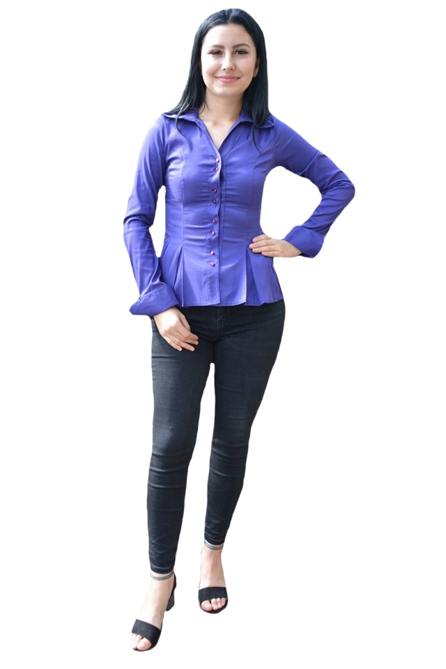 Camasa moderna si deosebita, mansete late, nasturi aplicati,D&J Exclusive, Mov