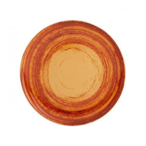 Farfurie desert 22 cm, culoare orange mandarin