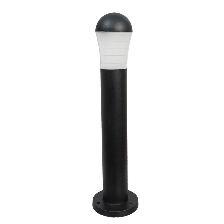 Stalp led de gradina exterior ,Negru , Policarbonat , 50cm , 5W , Lumina Neutra ,IP44