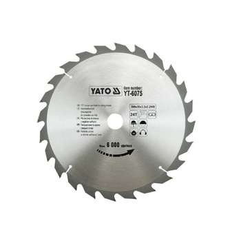 Disc fierastrau circular pt. lemn 300 x 24 x 30 Yato YT-6075 Disc fierastrau circular pt. lemn 300 x 24 x 30 Yato YT-6075