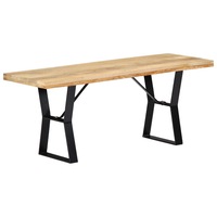 Bancheta bucatarie, lemn de mango, vidaXL, Maro, 110 x 40 x 45 cm