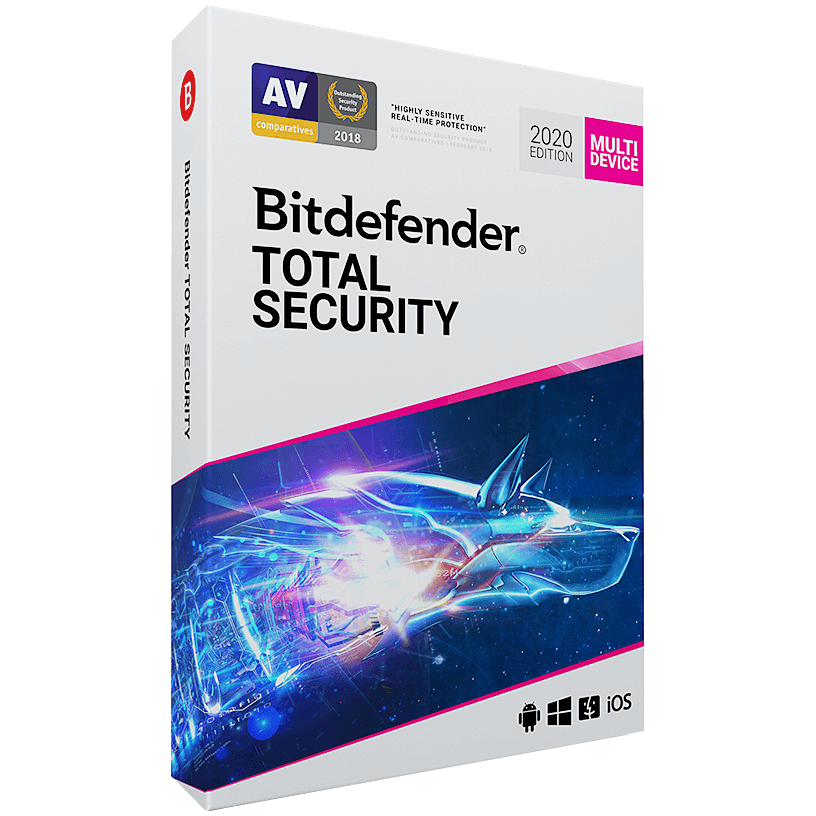 Bitdefender Total Security 2020 - 1 an, 5 dispozitive
