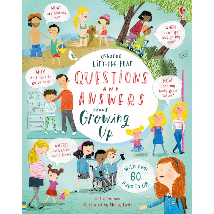Книга Lift-the-Flap Questions & Answers about Growing Up – Katie Daynes, изд. 2019 г.
