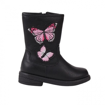 Cizme impermeabile copii Miso Butterfly, Negru, 25.5 EU Cizme impermeabile copii Miso Butterfly, Negru, 25.5 EU