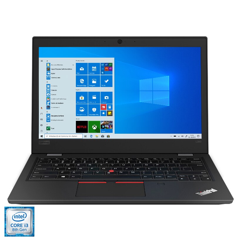 Laptop Lenovo ThinkPad L390 cu procesor Intel Core i3-8145U pana