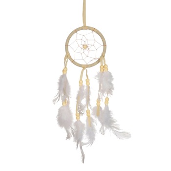 Decoratiune care atarna, Zola®, Talisman, cu pene, Ivory, 26 cm Decoratiune care atarna, Zola®, Talisman, cu pene, Ivory, 26 cm