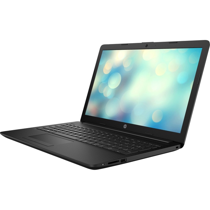 Laptop HP 15-db1023nq cu procesor AMD Ryzen™ 3 3200U pana la 3.50 GHz, 15.6", HD, 4GB, 128GB SSD, AMD Radeon™ Vega 3, Free DOS, Black