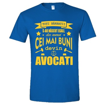 Tricou Personalizat pentru Barbati Albastru, Marimea S-  Tricou Personalizat pentru Barbati Albastru, Marimea S-