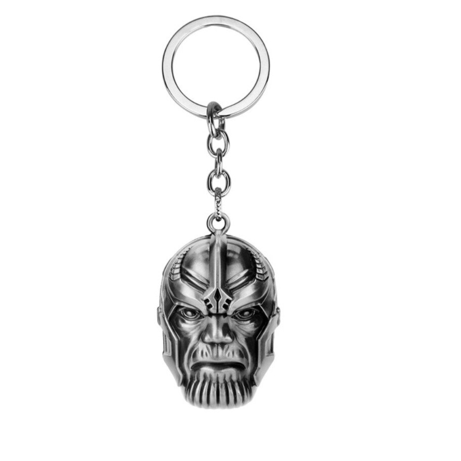 Breloc Head of Thanos, Avengers End Game, argintiu