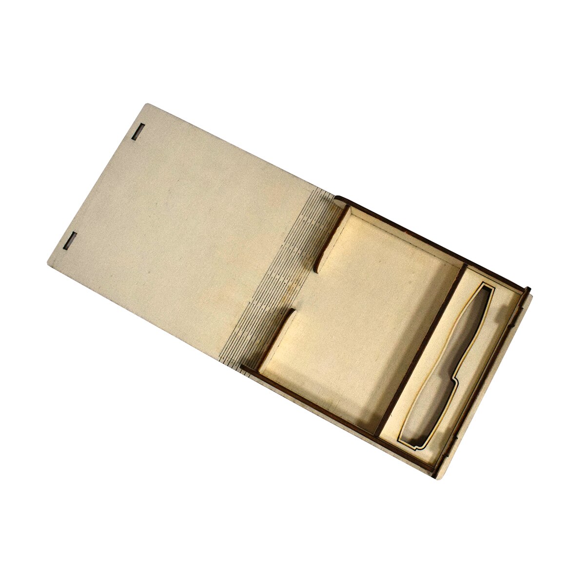 Suport din Lemn pentru un Notes si un Pix