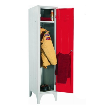 Vestiar metalic cu picioare si 1 usa color 111/01, 350x350x1800 mm (LxlxH), Italia (rosu) Vestiar metalic cu picioare si 1 usa color 111/01, 350x350x1800 mm (LxlxH), Italia (rosu)