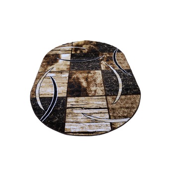 Covor EFFECT Desing,100X200 cm -0878 BROWN,1500gr/mp oval Covor EFFECT Desing,100X200 cm -0878 BROWN,1500gr/mp oval