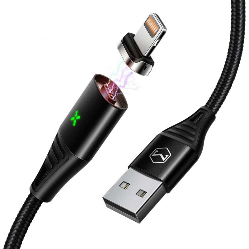 Cablu Mcdodo Storm Series Magnetic Lightning, Black