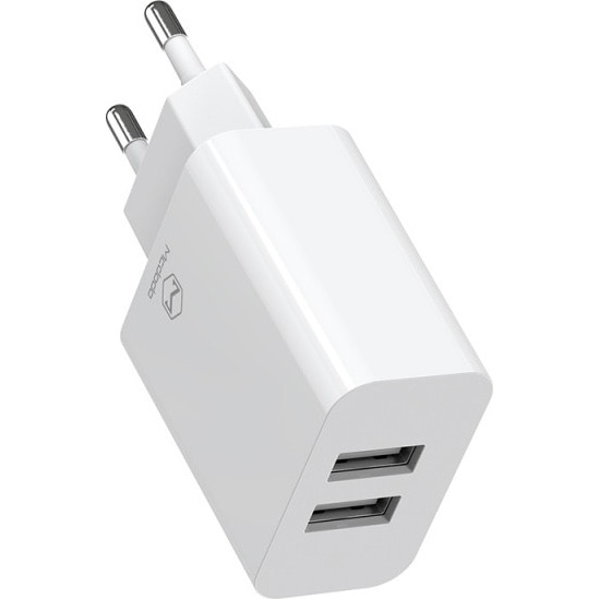 Incarcator Retea Mcdodo Dual USB, Type-C, 1m, White